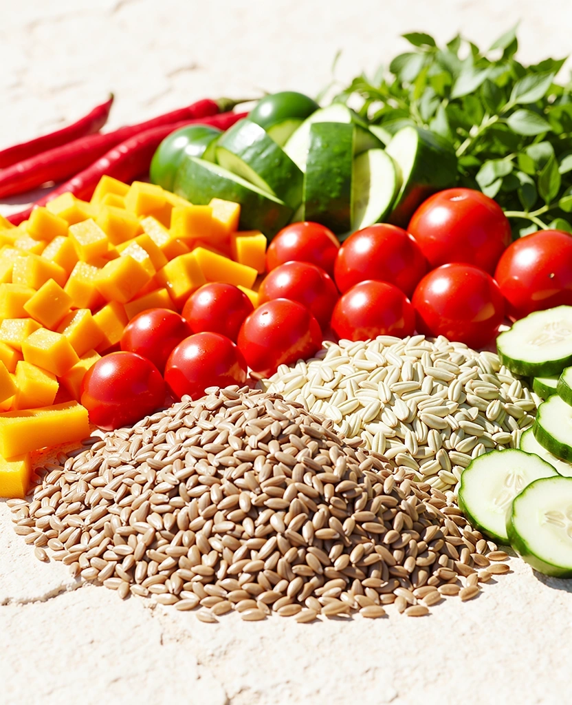 Frische Zutaten für gesunde Ernährung